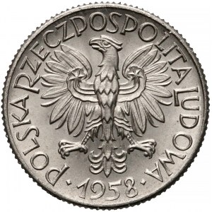 Próba NIKIEL 1 złoty 1958 gołębie