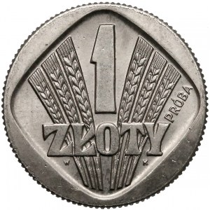 Próba NIKIEL 1 złoty 1958 kłosy