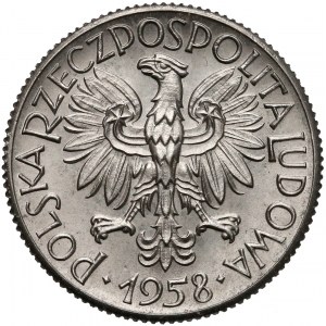 Próba NIKIEL 1 złoty 1958 kłosy