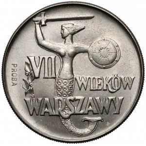 Próba NIKIEL 10 złotych 1965, VII wieków Warszawy