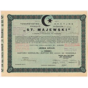 Fabryka Ołówków St. Majewski Tow. Akc., 600 zł 1931