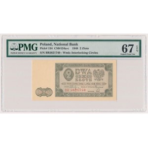 2 złote 1948 - BR - PMG 67 EPQ