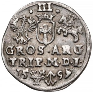 Zygmunt III Waza, Trojak Wilno 1597 - Lidman / Chalecki 
