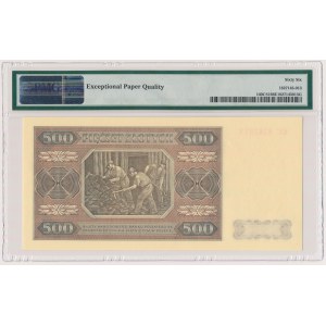 WZÓR kolekcjonerski 500 złotych 1948 - CC - PMG 66 EPQ