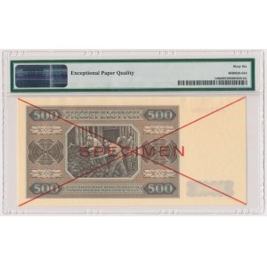 SPECIMEN 500 złotych 1948 - A - PMG 66 EPQ