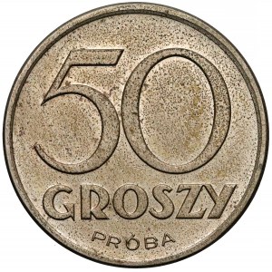 Próba MIEDZIONIKIEL 50 groszy 1938 bez wieńca - RZADKOŚĆ