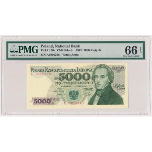 5.000 złotych 1982 - A - PMG 66 EPQ