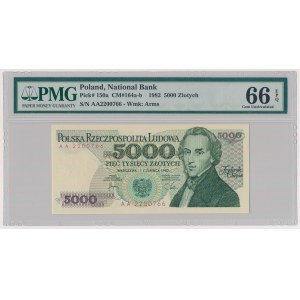 5.000 złotych 1982 - AA - PMG 66 EPQ