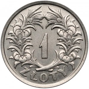Próba NIKIEL 1 złoty 1929 - bez PRÓBA - b. rzadka