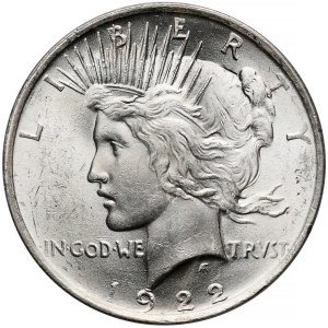 USA, Dolar 1922, Filadelfia - Peace Dollar