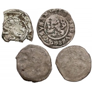 Czechy, głównie Władysław II Jagiellończyk (1490-1516), zestaw (4szt)