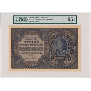 1.000 mkp 08.1919 - III Serja AX - PMG 65 EPQ