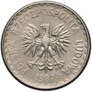 Odbitka w MIEDZIONIKLU 1 złoty 1987