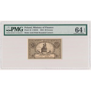 20 groszy 1924 - PMG 64 EPQ