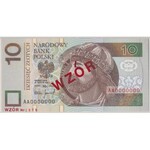 WZÓR 10 złotych 1994 - AA 0000000 - Nr 1679 - PMG 65 EPQ