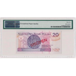 WZÓR 20 złotych 1994 - AA 0000000 - Nr 1679 - PMG 66 EPQ