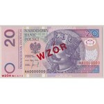 WZÓR 20 złotych 1994 - AA 0000000 - Nr 1679 - PMG 66 EPQ
