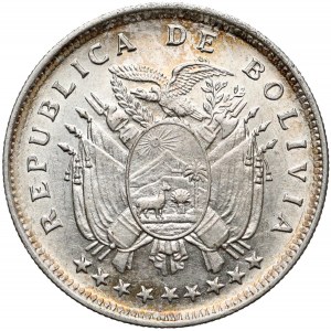Boliwia, 20 centavos 1909-H 