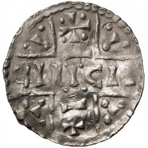 Niemcy, Bawaria, Ratyzbona, ks. Henryk V Mozelski (1004-1026), Denar