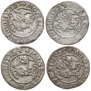 Zygmunt I Stary, Półgrosz Wilno 1522-1525 - zestaw (4szt)