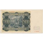 500 złotych 1940 - B - przesunięty znak wodny