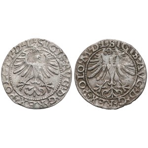 Zygmunt II August, Półgrosze Wilno 1564, 1565 (2szt)