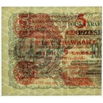 5 groszy 1924 - lewa połowa