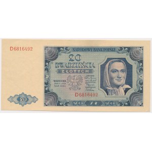 20 złotych 1948 - D