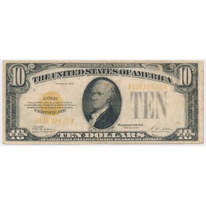 USA, 10 dollars 1928, Gold Certificate