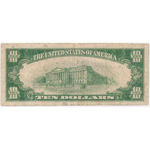 USA, 10 dollars 1929, National Currency, New York, Public Bank #11034