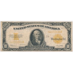USA, 10 dollars 1922, Gold Certificate
