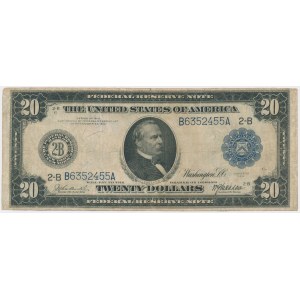 USA, 20 dollars 1914