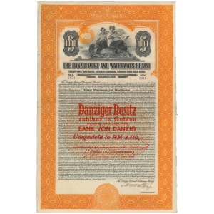 Gdańsk, The Danzig Port and Waterways Board, $1.000 1927