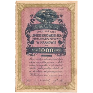 J. Gorecki, W. Kucharski i S-ka, Em.2, 1.000 mkp 1921