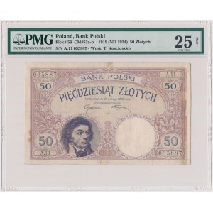 50 złotych 1919 - A.11 - PMG 25 NET