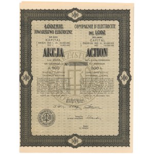 Łódzkie Towarzystwo Elektryczne, Em.2, 500 zł 1927