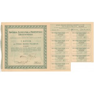 Spółka Zamojska Przemysłu Drzewnego, Em.1, 1.000 mkp 1921