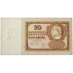 10 złotych 1928 - próba kolorystyczna awersu