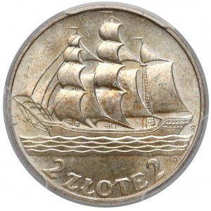 Żaglowiec 2 złote 1936 - PCGS MS64