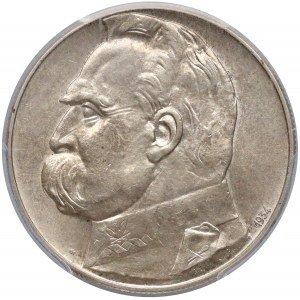 Strzelecki, Piłsudski 10 złotych 1934 - PCGS MS62