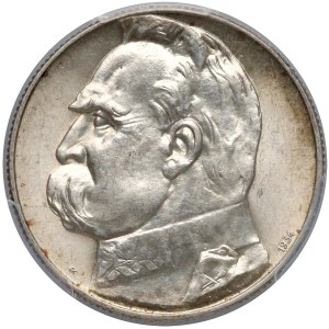 Strzelecki, Piłsudski 5 złotych 1934 - PCGS MS63