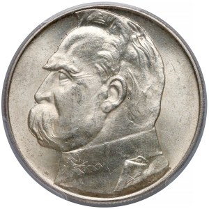 Piłsudski 10 złotych 1939 - PCGS MS64