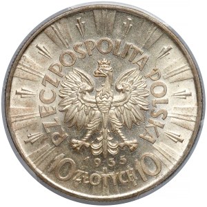Piłsudski 10 złotych 1935 - PCGS MS62