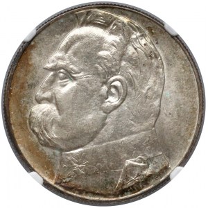 Piłsudski 10 złotych 1934 - urzędowy - NGC MS62