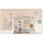 WZÓR 20 złotych 2011 - MS 000000 - M. Skłodowska-Curie