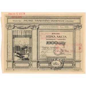 Polskie Towarzystwo Gazownicze w Warszawie, 1.000 mkp 1919