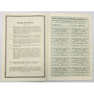 Polskie Towarzystwo Elektryczne, Em.9, 10x 350 mkp 1923
