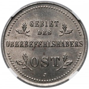 Ober-Ost. 1 kopiejka 1916-J, Hamburg - NGC MS64