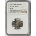 Ober-Ost. 1 kopiejka 1916-J, Hamburg - NGC MS64