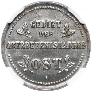 Ober-Ost. 1 kopiejka 1916-A, Berlin - NGC MS65 (MAX i jedyna)